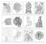 Custom Good Value™ Unwind with Pets Adult Coloring Book - 3