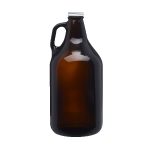 Custom Homebrew 64 oz. Amber Glass Growler - 1