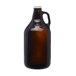 Custom Homebrew 64 oz. Amber Glass Growler - 2