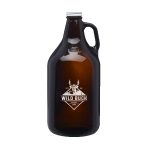 Custom Homebrew 64 oz. Amber Glass Growler - 3