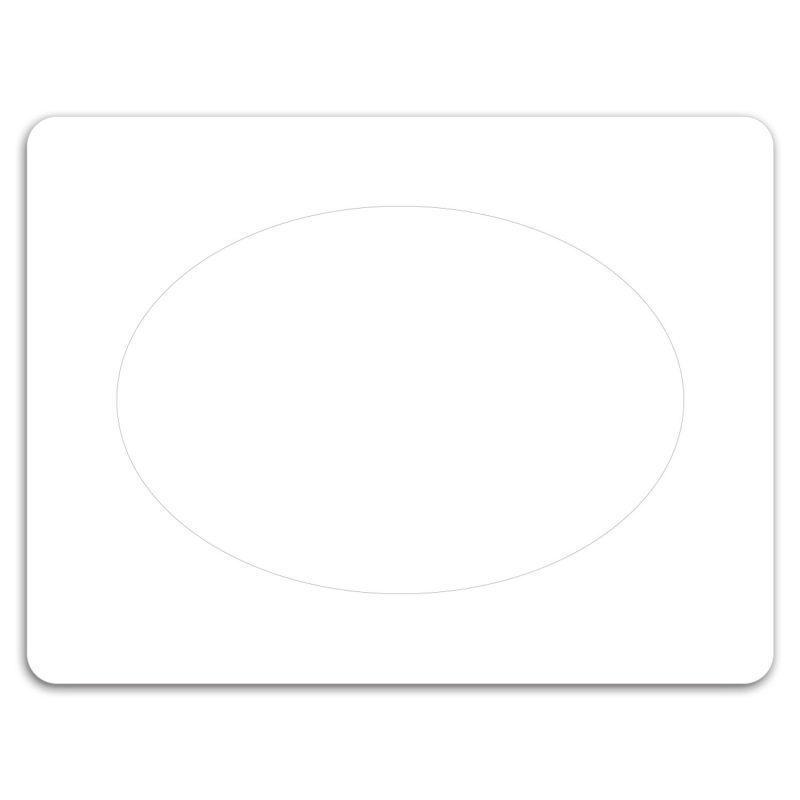 Custom Jumbo Picture Frame Magnet - Oval Punch Out - 1