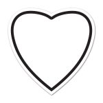 Custom Large Heart Magnet - 1