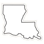 Custom Louisiana State Magnet - 1