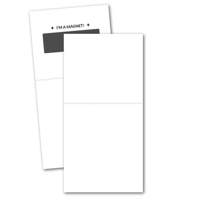 Custom Magnetic Stick Up Card with Perforation - 1