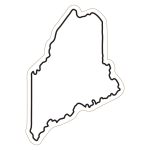 Custom Maine State Magnet - 1