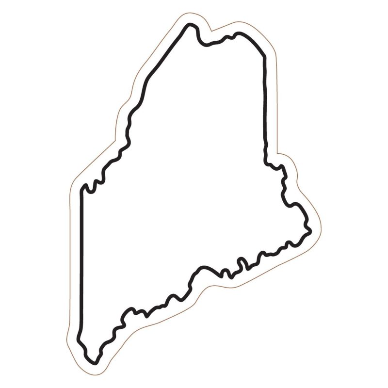 Custom Maine State Magnet - 1
