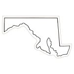 Custom Maryland State Magnet - 1