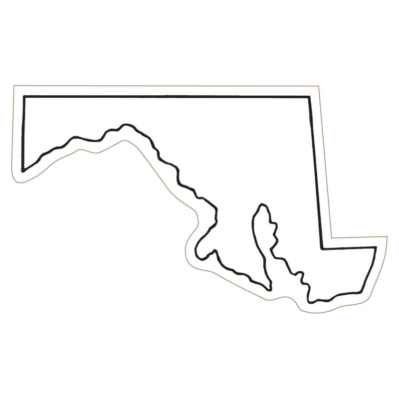 Custom Maryland State Magnet - 1