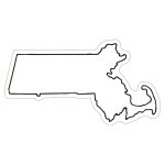 Custom Massachusetts State Magnet - 1