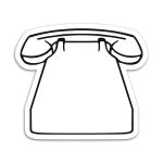 Custom Medium Telephone Magnet - 1