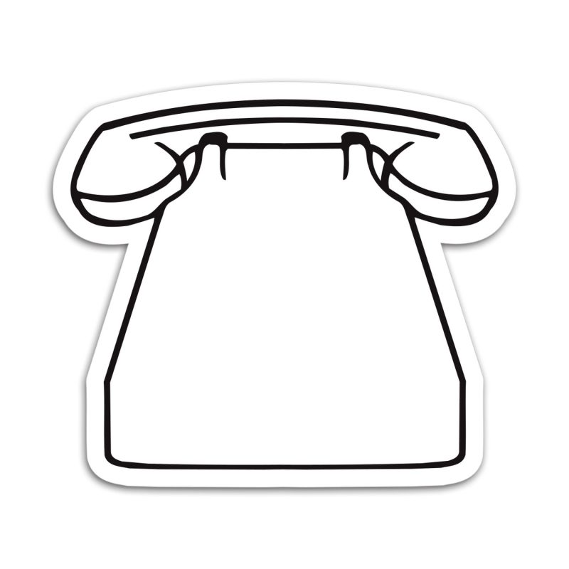 Custom Medium Telephone Magnet - 1
