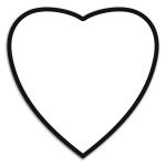 Custom Memo Board Heart w/ Rem Adh - 1