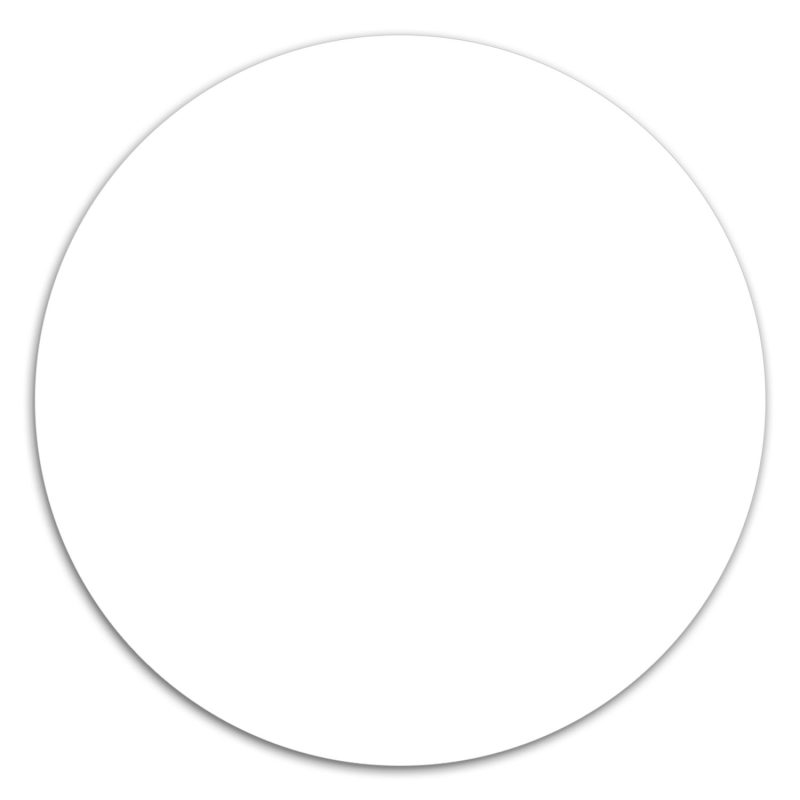 Custom Memo Magnet Dry Erase - Circle - 1