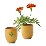 Custom Modern Sprout® Garden Vibes Candle/Planter - Last Light-Marigold