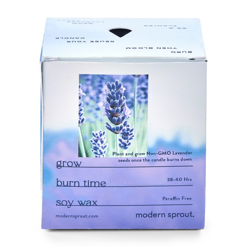 Custom Modern Sprout® Garden Vibes Candle/Planter - Violet Hour-Lavender - 7