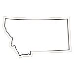 Custom Montana State Magnet - 1