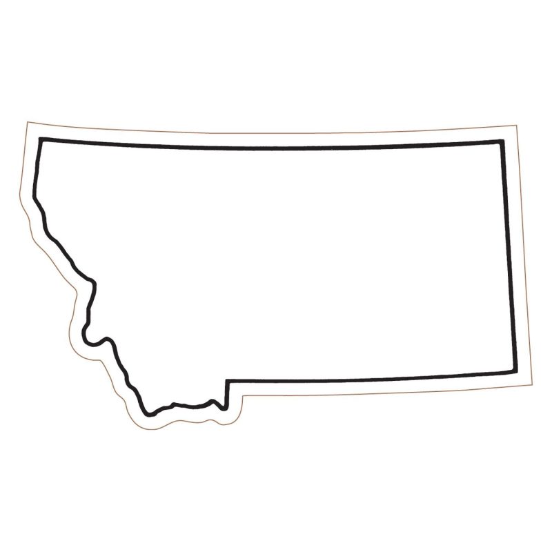 Custom Montana State Magnet - 1
