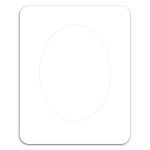 Custom Oval Punch Out Picture Frame Magnet - 1