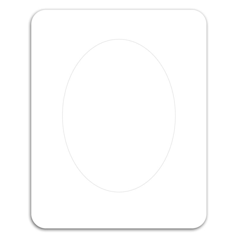 Custom Oval Punch Out Picture Frame Magnet - 1