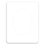 Custom Oval Punch Out Picture Frame Magnet - 1