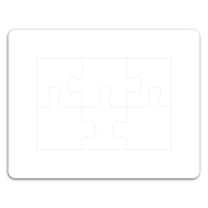 Custom Puzzle Picture Frame Magnet - 1