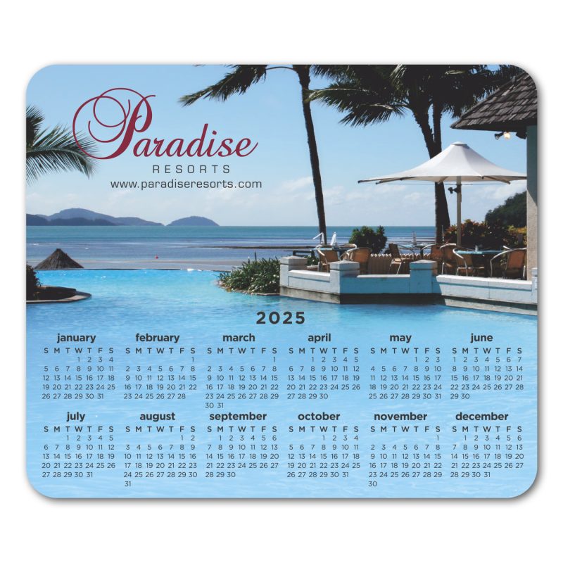 Custom Rectangle Removable Adhesive Mouse Pad/Counter Mat - 2