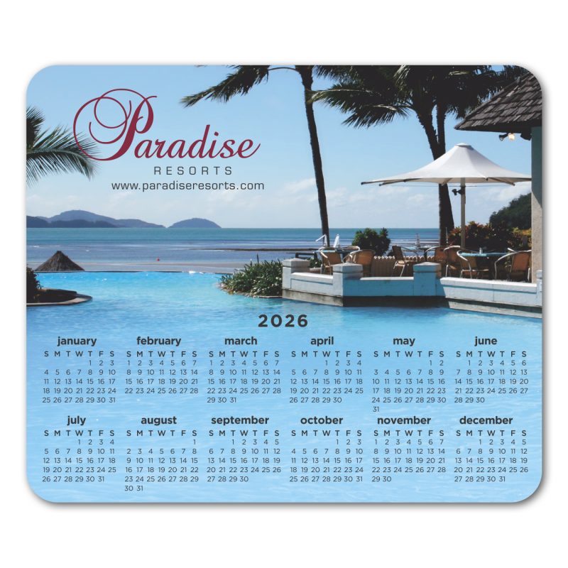 Custom Rectangle Removable Adhesive Mouse Pad/Counter Mat - 3