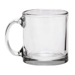Custom Red Eye 13 oz Libbey Clear Glass Coffee Mug - 5