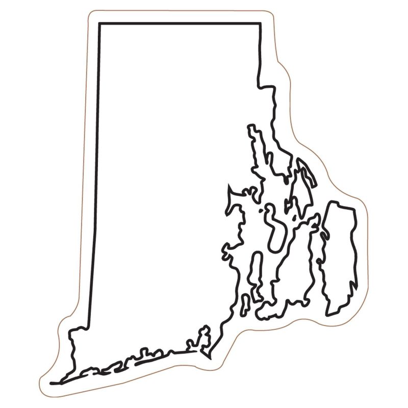 Custom Rhode Island State Magnet - 1