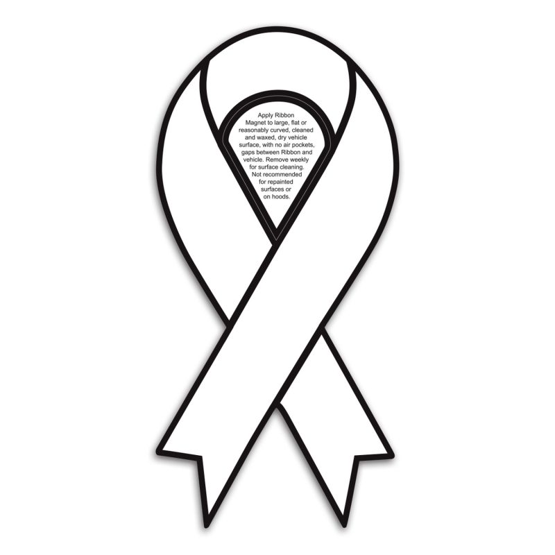 Custom Ribbon Car Sign Magnet - 1