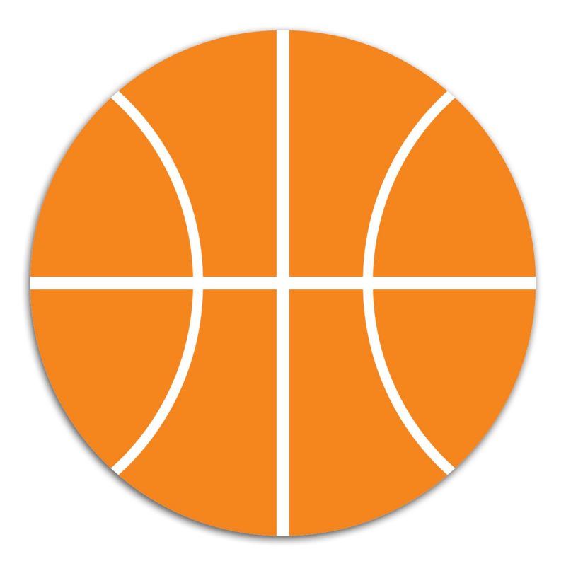 Custom Schedule Basketball Magnet - 1