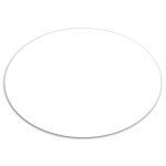 Custom Small Oval Car Sign Magnet - 1