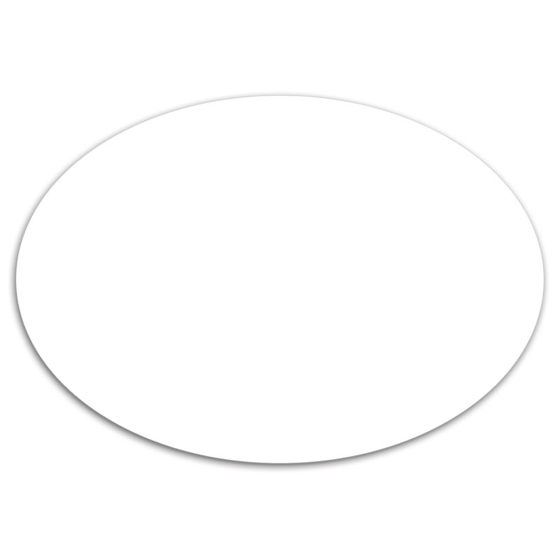 Custom Small Oval Car Sign Magnet - 1