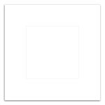 Custom Square Punch Out Picture Frame Magnet - 1