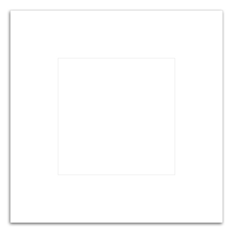 Custom Square Punch Out Picture Frame Magnet - 1
