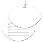 Custom Ultra-Thin Football Luggage Tag with Clear Strap - 1