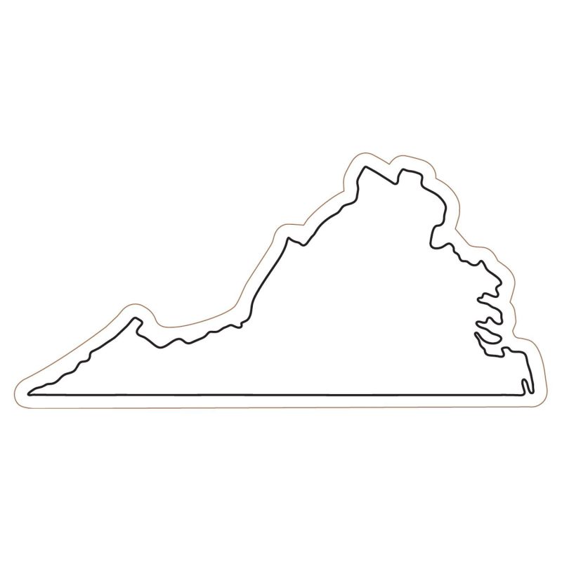 Custom Virginia State Magnet - 1