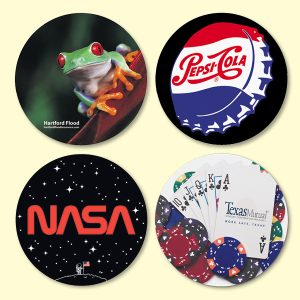 Custom Vynex® DuraTec® 3.6"Round x1/16" Drink Coaster