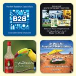 Custom Vynex® Heavy Duty 3.6"x3.6"x1/8" Drink Coaster