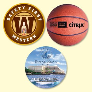 Custom Vynex® Heavy Duty 4"Round x1/8" Hard Surface Drink Coaster