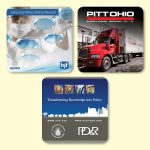 Custom Vynex® Heavy Duty 4"x4"x1/8" Hard Surface Drink Coaster