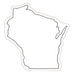 Custom Wisconsin State Magnet - 1