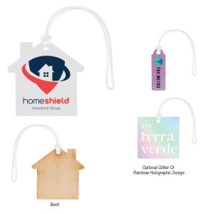 Custom Full Color Wood Bag Tag - 4"