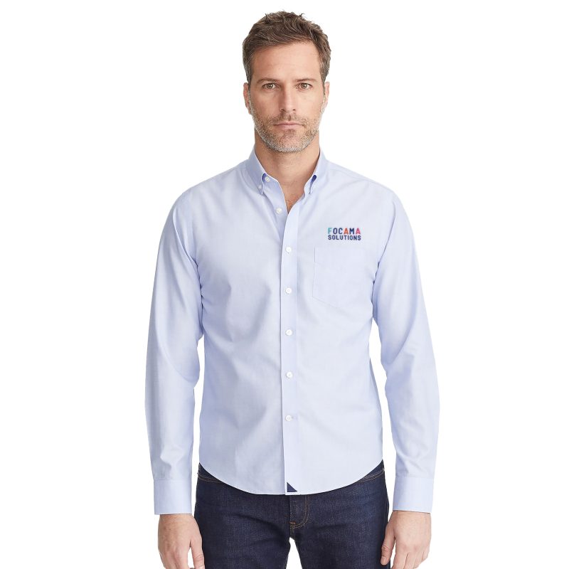 Custom Men's UNTUCKit Hillside Select Wrinkle-Free Long Sleeve Button Up Shirt - 2