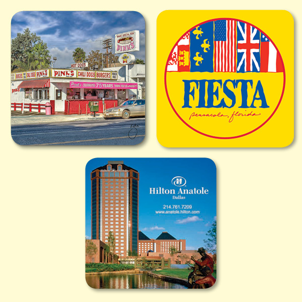 OriginL-Fabric®-4x4x116-Drink-Coaster-BT4 Custom Origin'L Fabric® 4"x4"x1/16" Drink Coaster