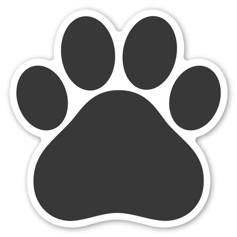 Paw Print Car Magnet 5.75 x 5.75 – Swag Made in the USA