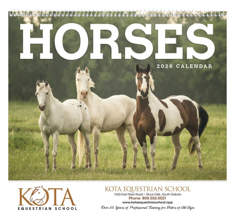 Custom Triumph® Calendars Horses Calendar - 1