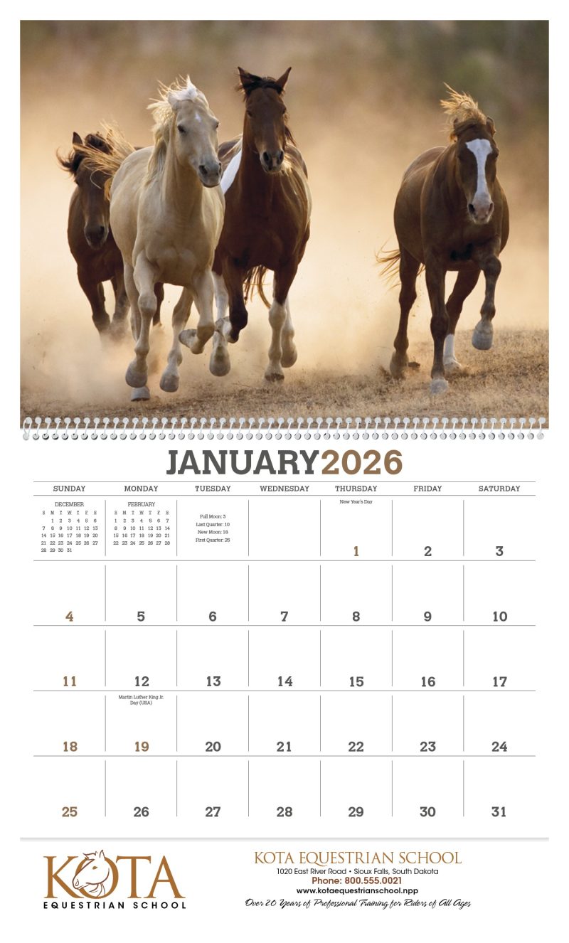 Custom Triumph® Calendars Horses Calendar - 2