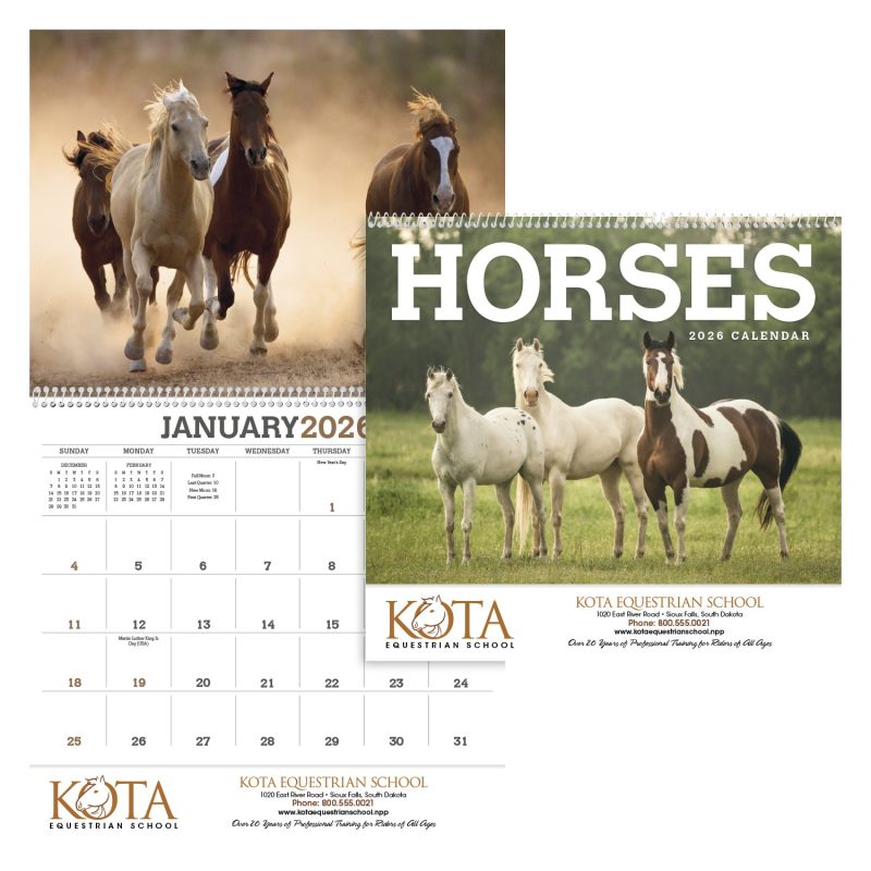 Custom Triumph® Calendars Horses Calendar