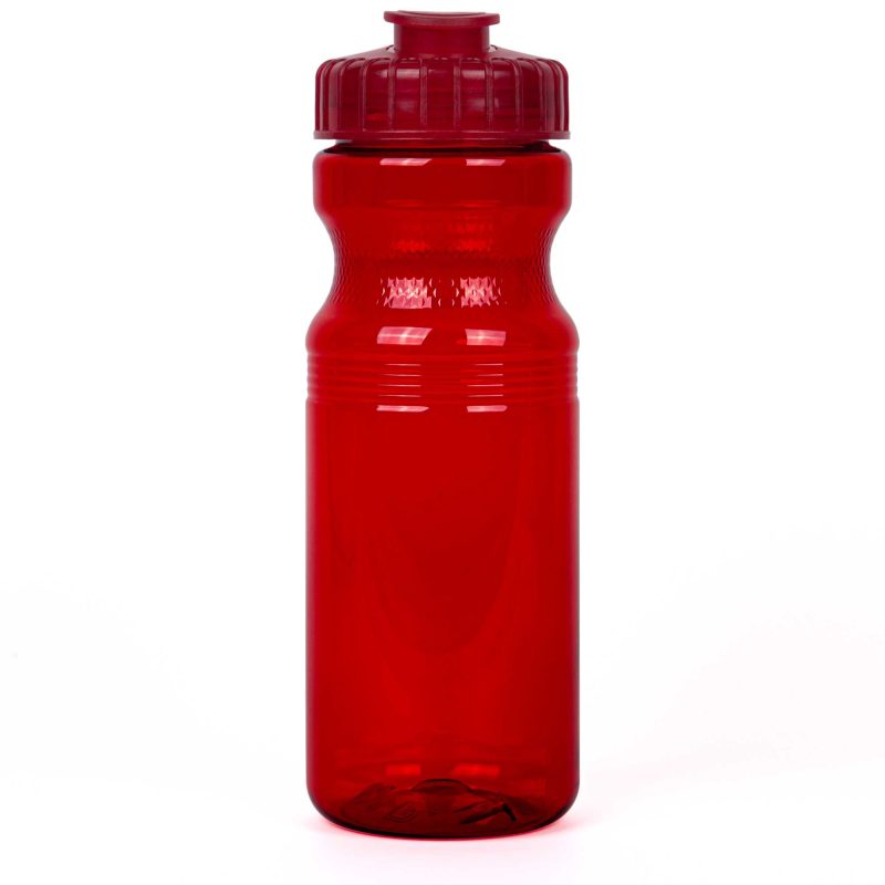 Custom 24 Oz. Eco-Polyclear Bottle w/Flip-Top Lid - 1